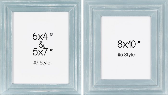 Duck Egg Wash Frame 6 & 7 Style Examples
