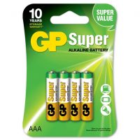 GP Super Alkaline AAA Battery 4 Pack