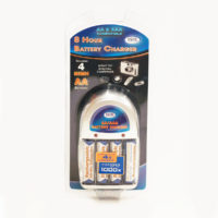 AA & AAA Battery Charger (Includes 4 AA Batteries)