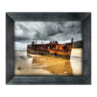 Charcoal Wood Frame Empty