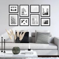 Studio Nova Black Gallery Photo Wall Frame Set - 8 Piece
