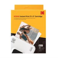 Kodak Instant 3X3 Cartridge 30 Sheets – 3 Retro - Vibrant & Long-Lasting